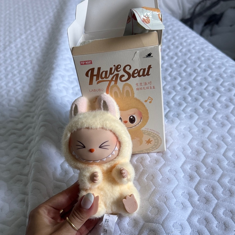Pop Mart Labubu Cream Stuffed Animal